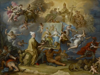 Allegorie der Folgen des Friedens von Utrecht von Paolo di Matteis